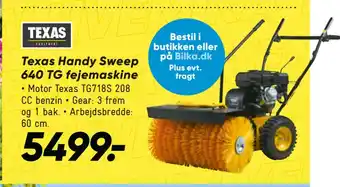 Bilka Texas handy sweep 640 tg fejemaskine tilbud