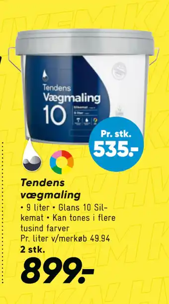 Bilka Tendens vægmaling tilbud