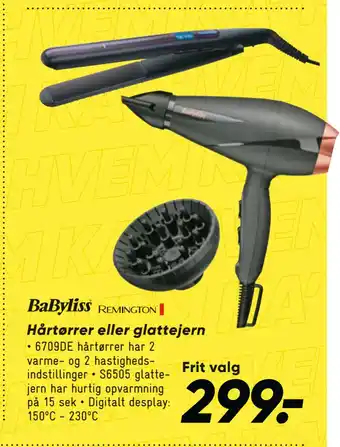 Bilka Hårtørrer eller glattejern tilbud