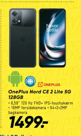 Bilka Oneplus nord ce 2 lite 5g 128gb tilbud