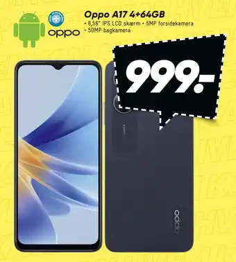 Bilka Oppo a17 4+64gb tilbud