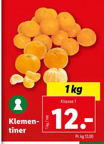 Lidl Klementiner tilbud