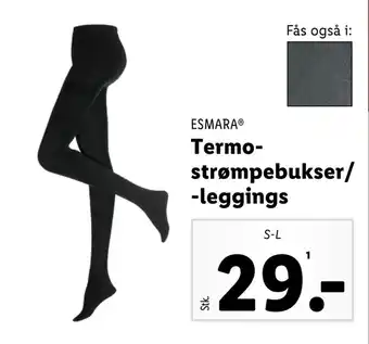 Lidl Termostrømpebukser/ -leggings tilbud