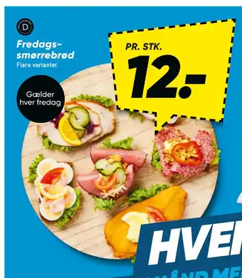 Bilka Fredags smørrebrød tilbud