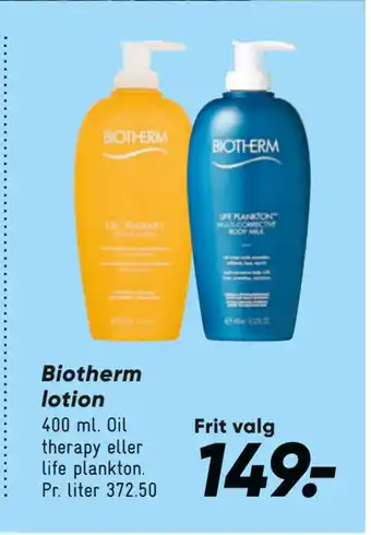 Bilka Biotherm lotion tilbud