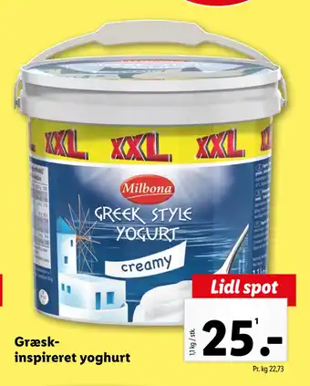 Lidl Græskinspireret yoghurt tilbud