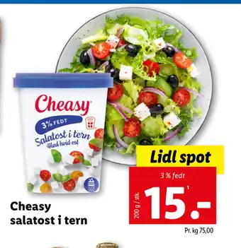 Lidl Cheasy salatost i tern tilbud