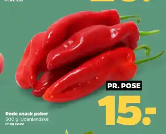Netto Røde snack peber tilbud