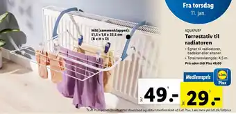 Lidl Tørrestativ til radiatoren tilbud