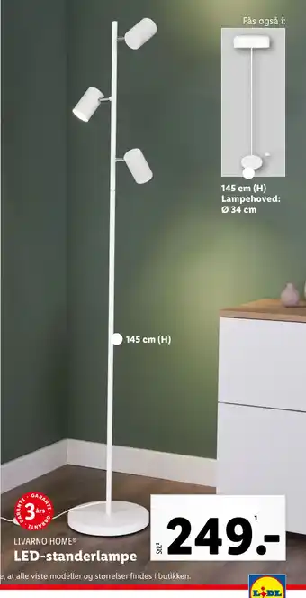 Lidl Led-standerlampe tilbud