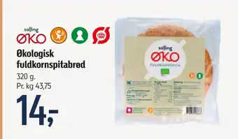 Føtex Økologisk fuldkornspitabrød tilbud