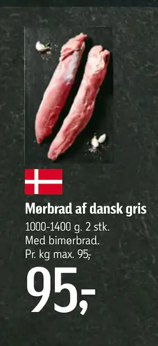 Føtex Mørbrad af dansk gris tilbud
