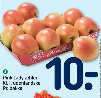 Pink lady æbler kl. i, udenlandske pr. bakke