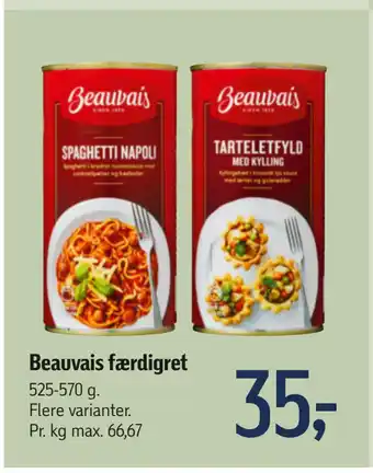 Føtex Beauvais færdigret tilbud