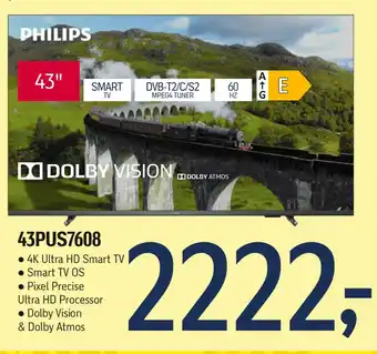 Føtex Philips 43pus7608 tilbud