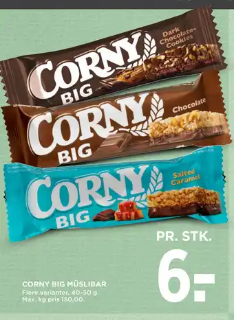 MENY Corny big müslibar tilbud