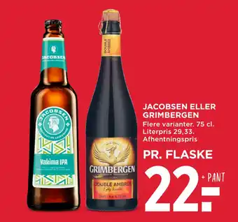 MENY Jacobsen eller grimbergen tilbud