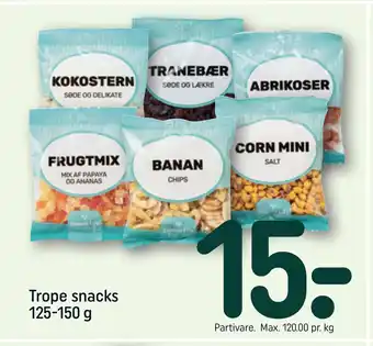REMA 1000 Trope snacks 125-150 g tilbud