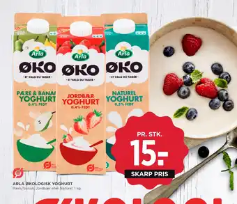 MENY Arla økologisk yoghurt tilbud