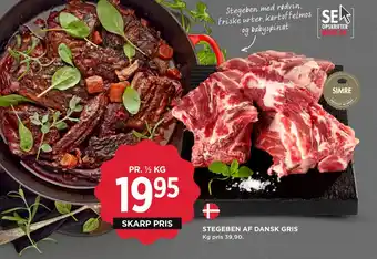 MENY Stegeben af dansk gris tilbud