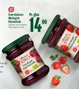 Min Købmand Grøn balance økologisk marmelade tilbud