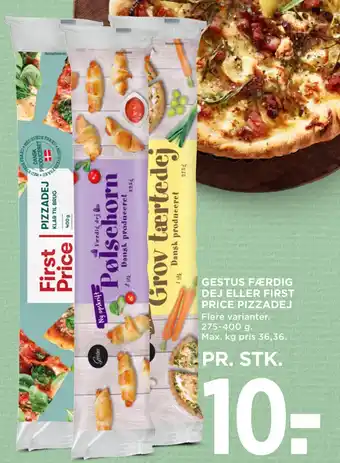 Gestus færdig dej eller first price pizzadej