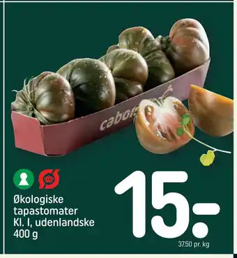 REMA 1000 Økologiske tapastomater kl. i, udenlandske 400 g tilbud