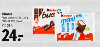 SPAR Kinder tilbud