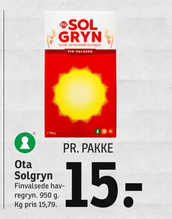 SPAR Ota solgryn tilbud