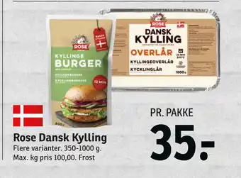 SPAR Rose dansk kylling tilbud