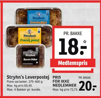SPAR Stryhn’s leverpostej tilbud