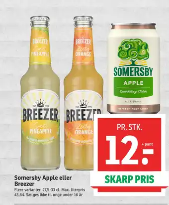 Somersby apple eller breezer