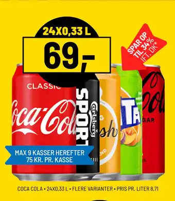 Priss Coca cola tilbud