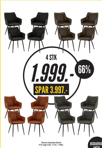 My Home Sharon spisebordsstol tilbud