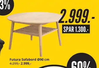 My Home Futura sofabord ø90 cm tilbud