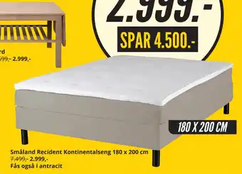 My Home Småland recident kontinentalseng 180 x 200 cm tilbud