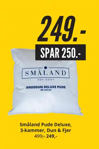 My Home Småland pude deluxe, 3-kammer, dun & fjer tilbud