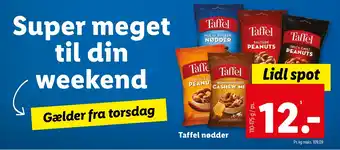 Lidl Taffel nødder tilbud