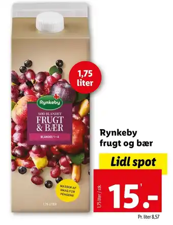Lidl Rynkeby frugt og bær tilbud