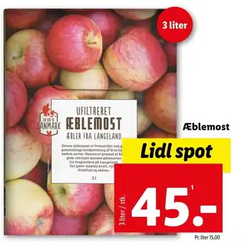 Lidl Æblemost tilbud