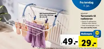 AQUAPUR Tørrestativ til radiatoren