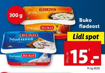 Lidl Buko flødeost tilbud