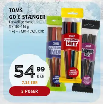 Scandinavian Park Toms go’e stænger tilbud