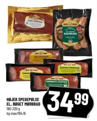 Løvbjerg HØJER SPEGEPØLSE EL. RØGET MØRBRAD 190-320 g tilbud