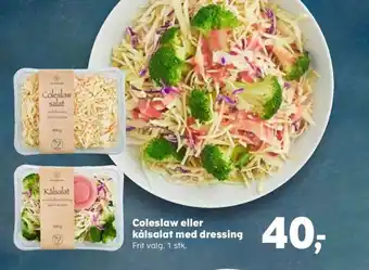 Coleslaw eller kålsalat med dressing