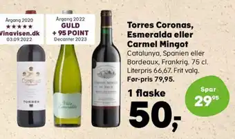 Torres Coronas, Esmeralda eller Carmel Mingot