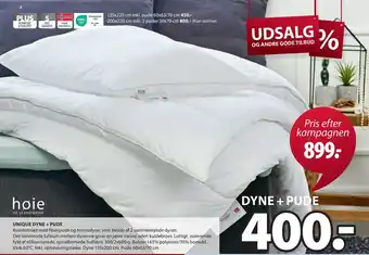 JYSK Unique dyne + pude tilbud