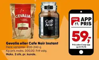 Coop.dk Gevalia eller Cafe Noir Instant tilbud