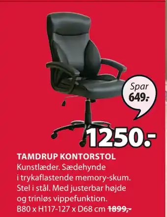 JYSK Tamdrup kontorstol tilbud