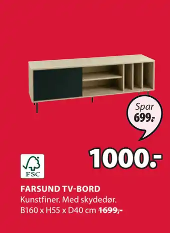 JYSK Farsund tv-bord tilbud